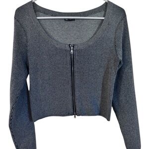 Wild Fable Charcoal Ribbed Sweater